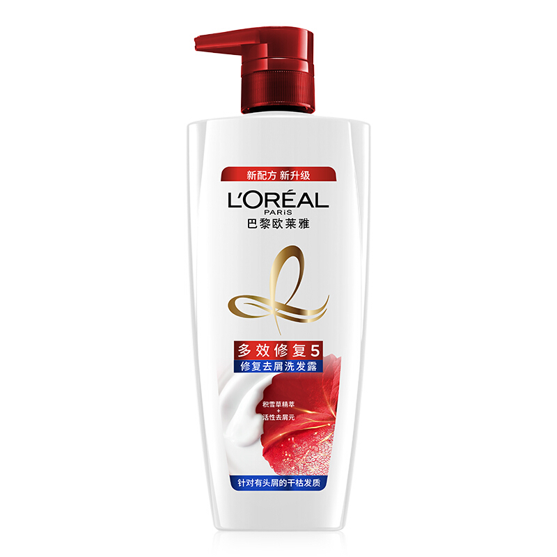 L'OREAL PARIS 多效修复5去屑洗发露 700ml 32.59元（需买5件，需用券）