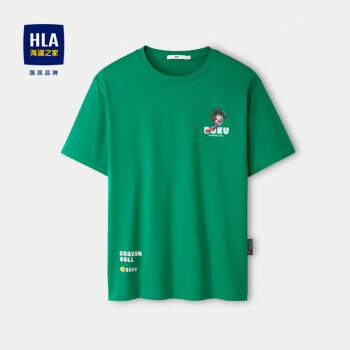 HLA 海澜之家 短袖T恤24龙珠联名系列纯棉舒适短袖男夏季