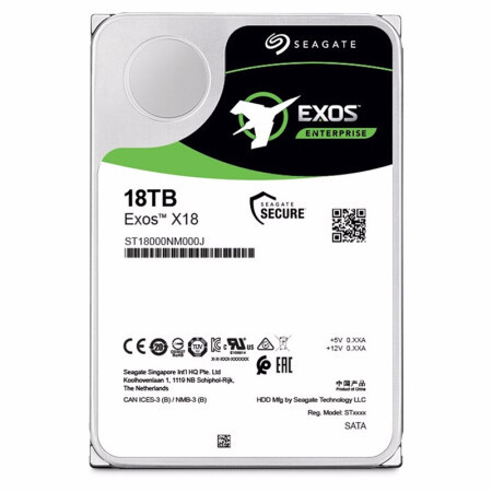 SEAGATE 希捷 银河Exos X18系列 3.5英寸 企业级硬盘 18TB（CMR、7200rpm、256MB）ST18000NM000J 2649元