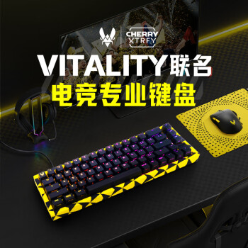 CHERRY 樱桃 XTRFY K5V2 机械键盘 客制化电竞键盘 全键热插拔 RGB灯效 MX2A红轴 Vitality 定制款
