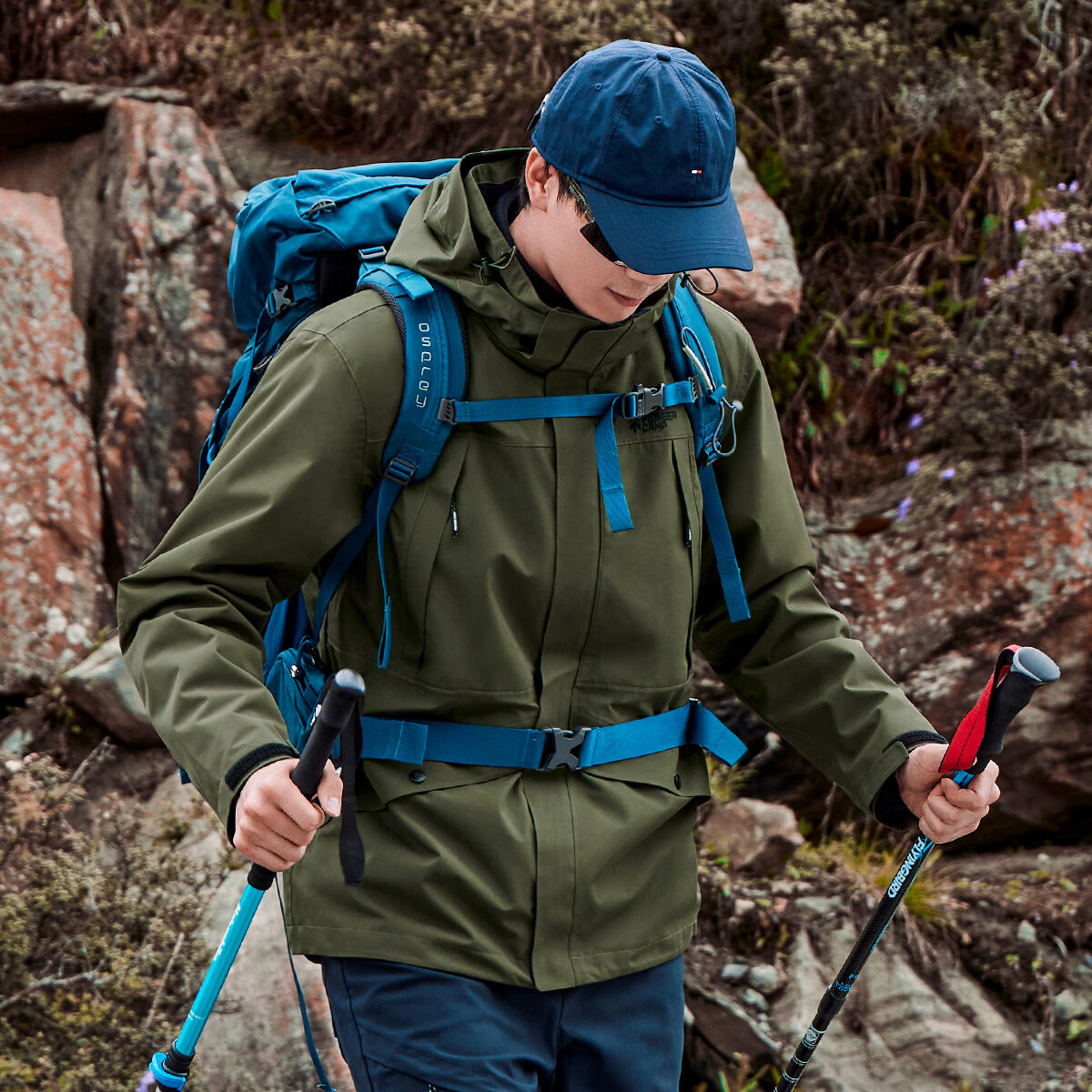 Pioneer Camp 拓路者 硬壳冲锋衣男春秋款防风夹克外套户外高海拔登山服 军旅绿 XXXL 499元