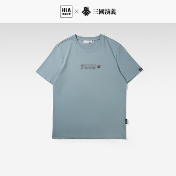HLA 海澜之家 短袖T恤男23夏季三国演义圆领凉感宽松印花短袖男