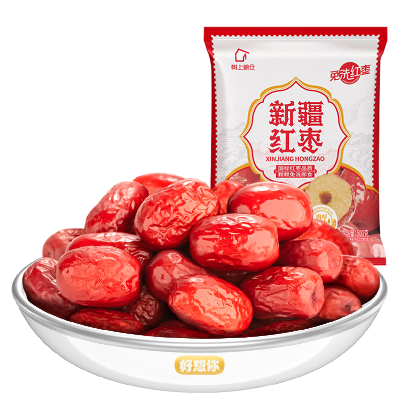 好想你 树上粮仓免洗红枣500g/袋  7.51元