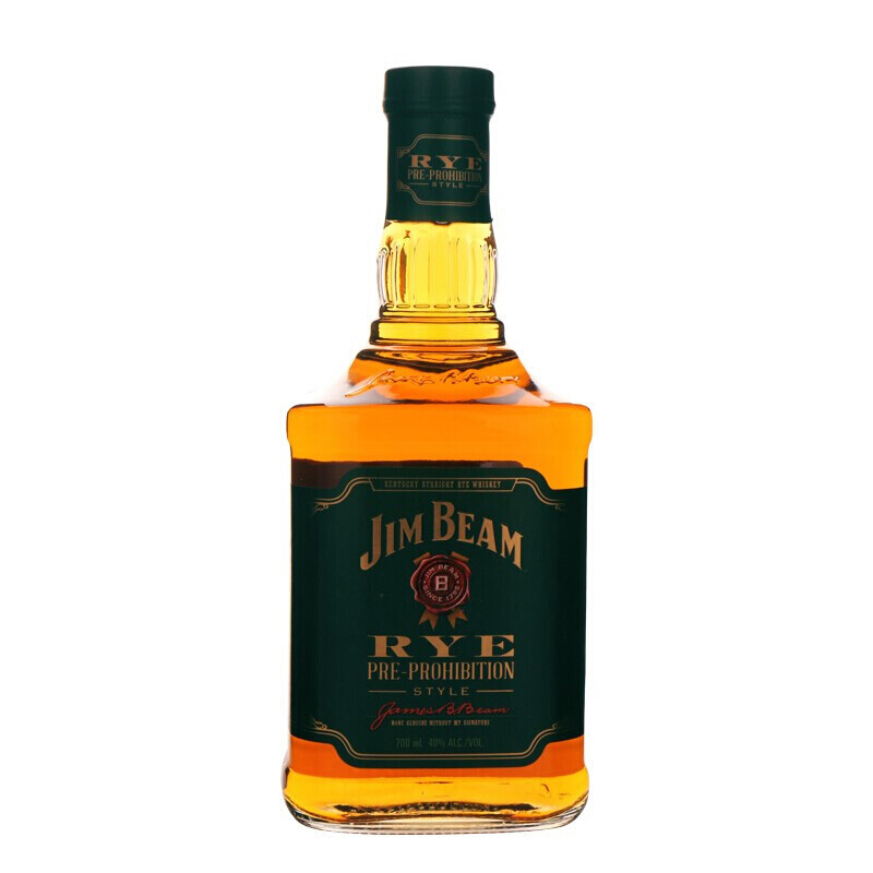 JIM BEAM 金宾 美国 黑麦波本威士忌 40%vol 700ml 59.9元