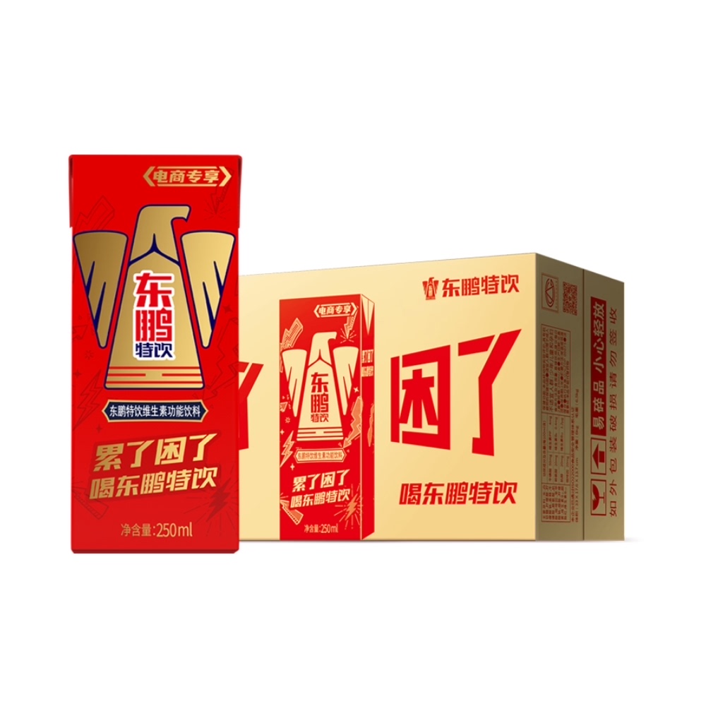 东鹏 特饮牛磺酸B族维生素功能饮料250ml*24盒 30.64元