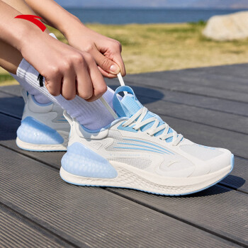 ANTA 安踏 C37+丨缓震软底跑步鞋女夏季情侣款舒适回弹跳绳休闲运动鞋