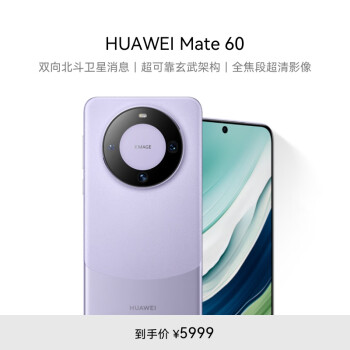 HUAWEI 华为 Mate 60 手机 12GB+512GB 南糯紫