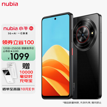 nubia 努比亚 小牛 5G手机 12GB+256GB 玄采