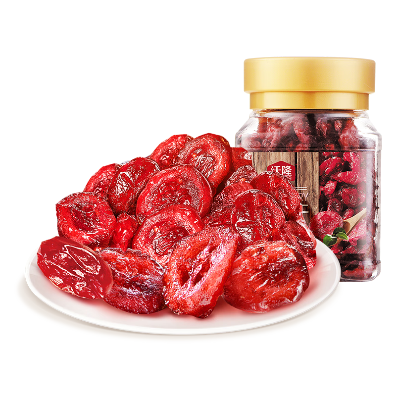 PLUS会员、概率券：沃隆 罐装蔓越莓干 180g/罐 *5件 64.57元,合12.91元/件(需用券）