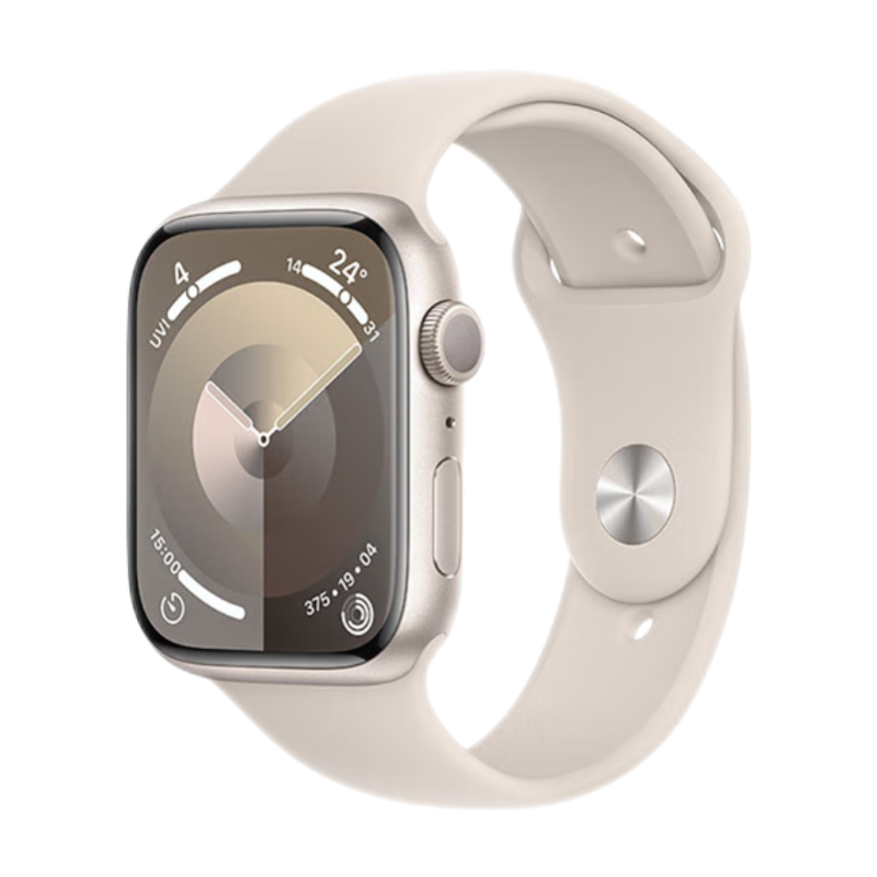 PLUS会员：Apple 苹果 Watch Series 9 智能手表 GPS款 45毫米 星光色 2583.01元（需用券）