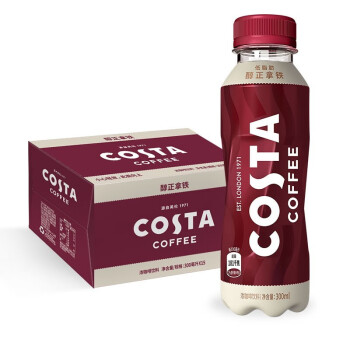 Coca-Cola 可口可乐 COSTA醇正拿铁浓咖啡300ml*15瓶整箱 醇正拿铁300ml*15瓶