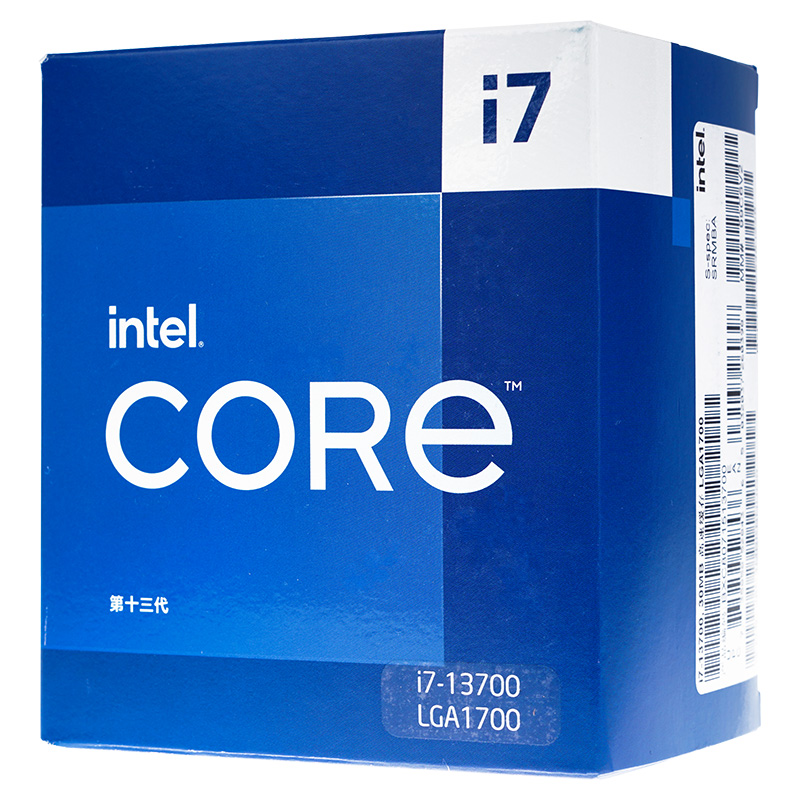 intel 英特尔 酷睿 i7-13700 盒装CPU处理器 16核24线程 5.2Ghz 2999元