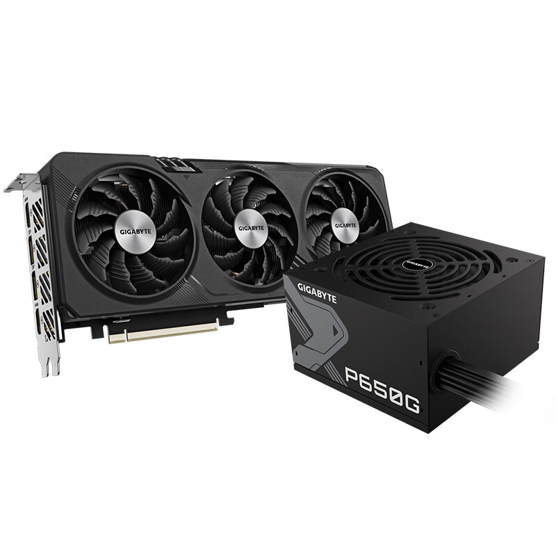 GIGABYTE 技嘉 魔鹰 4060Ti Gaming OC 16G显卡+650W电源套装 4292元