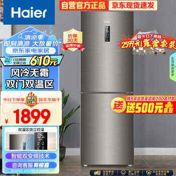Haier 海尔 BCD-272WDPD两门电冰箱272升