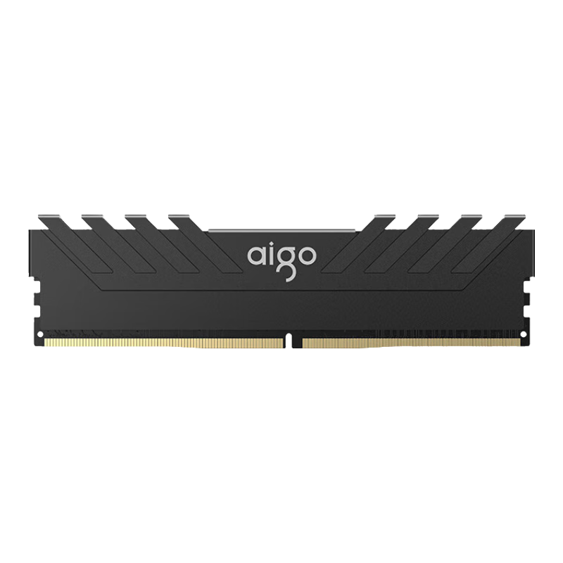 爱国者（aigo）16GB(8G×2)套装 DDR4 3200 台式机内存条 马甲条 双通道内存电脑存储条 承影黑色 C16 189元