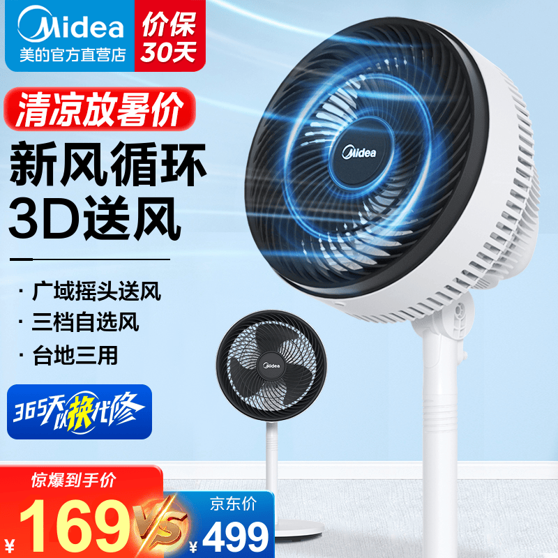 Midea 美的 FGA24UXC 空气循环扇 ￥109