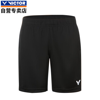 VICTOR 威克多 胜利羽毛球服短裤R-6299C黑色 透气款 S