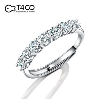 T400 莫桑石戒指女925银小众设计求婚结婚情人节生日礼物
