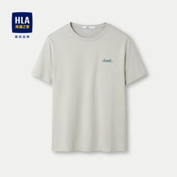 HLA 海澜之家 短袖T恤男女情侣款凉感吸湿排汗短袖男夏季