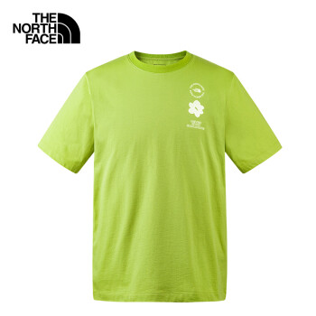 THE NORTH FACE 北面 短袖T恤情侣款侣户外舒适透气t恤上新8CSS 绿色/PIZ 3XL