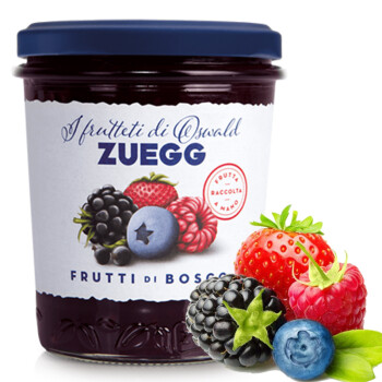 嘉丽 ZUEGG德国进口 嘉丽果肉果酱 森林浆果混合果酱瓶装 面包搭档 320g