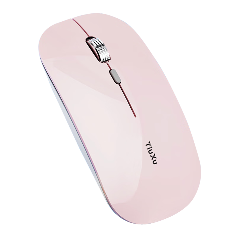 依选 G60 无线蓝牙三模鼠标 可充电静音 办公游戏樱花粉-2.4G无线版-【电量显示】 19.9元