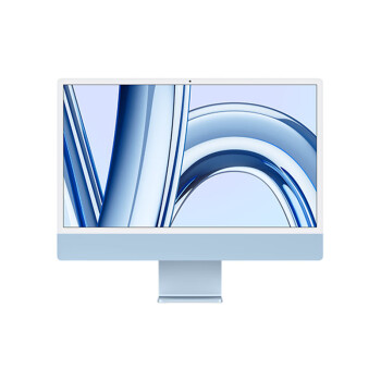 Apple 苹果 AI笔记本/2023款 iMac 24英寸蓝色 4.5K屏 M3(8+10核) 8G 512G  一体式电脑MQRR3CH/A