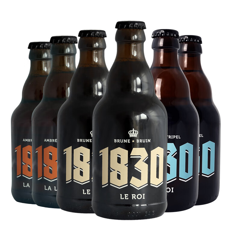 Trappistes Rochefort 罗斯福 临期至25年）精酿果味啤酒 1830各2瓶 330mL 6瓶 组合装 券后49.6元