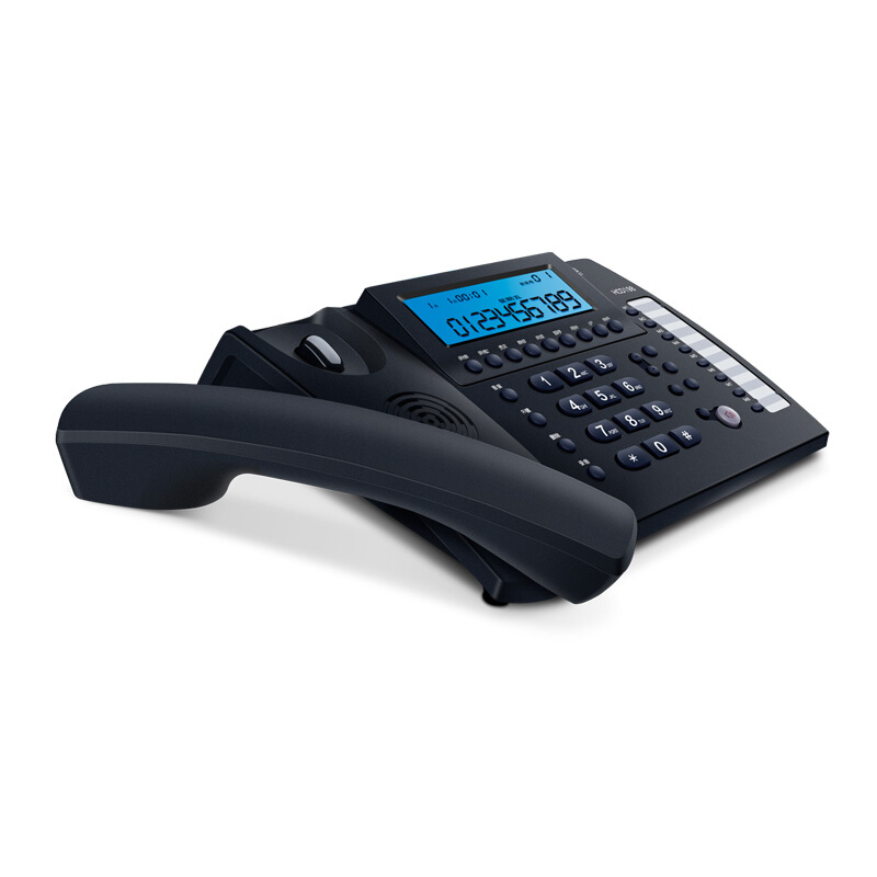 BBK 步步高 录音电话机 固定座机 办公家用 接电脑海量存储 智能屏幕拨打 HCD198深蓝 298元