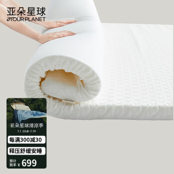 ATOUR PLANET 亚朵星球 薄床垫记忆棉海绵软睡垫芯垫被榻榻米双人可折叠床褥子1.8米*2米