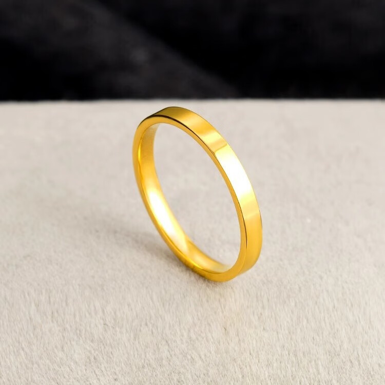 2.5mm古法传承素圈戒指男女小众时尚个性钛钢指环 券后19.9元