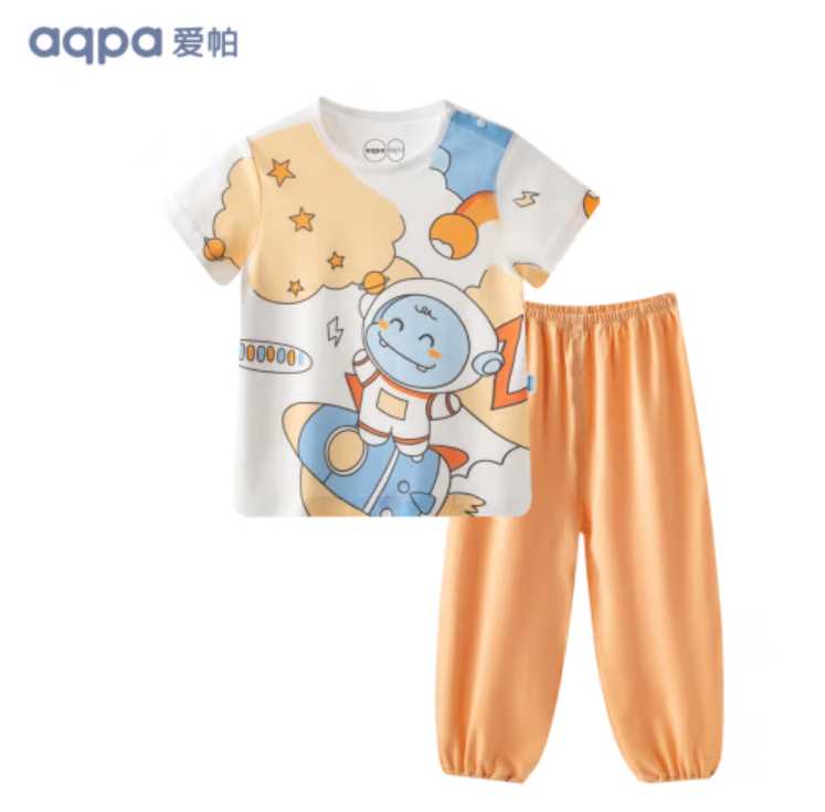 aqpa 婴儿短袖长裤套装好价 券后44元