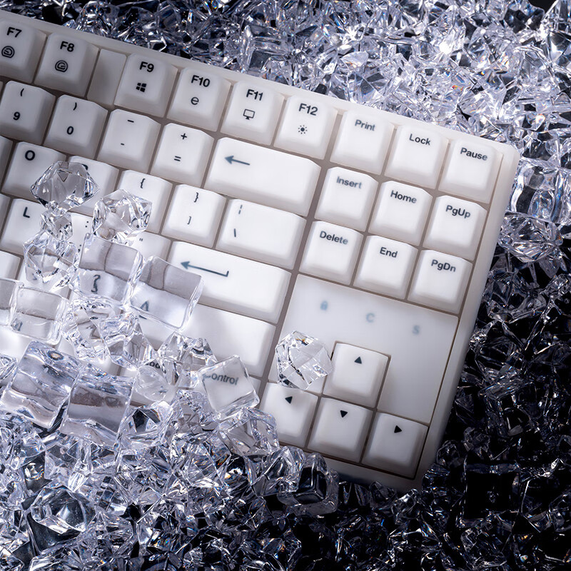 ipi Pone87 硅胶机械键盘 全硅胶包裹 透明PCB 手感细腻 光效通透 凯华轴 珍珠白 单模 87键 券后199元