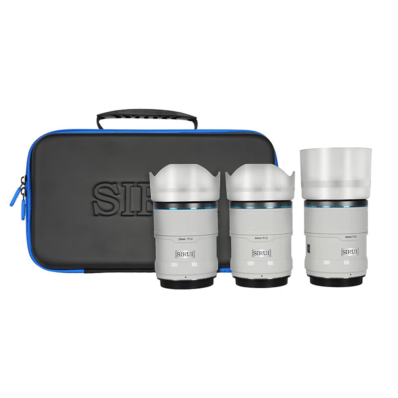 SIRUI 思锐 狙击手-系列1.2大光圈 自动对焦镜头 轻便小巧人像旅游富士尼康索尼镜头 三镜头套装白色 E卡口 4544.95元
