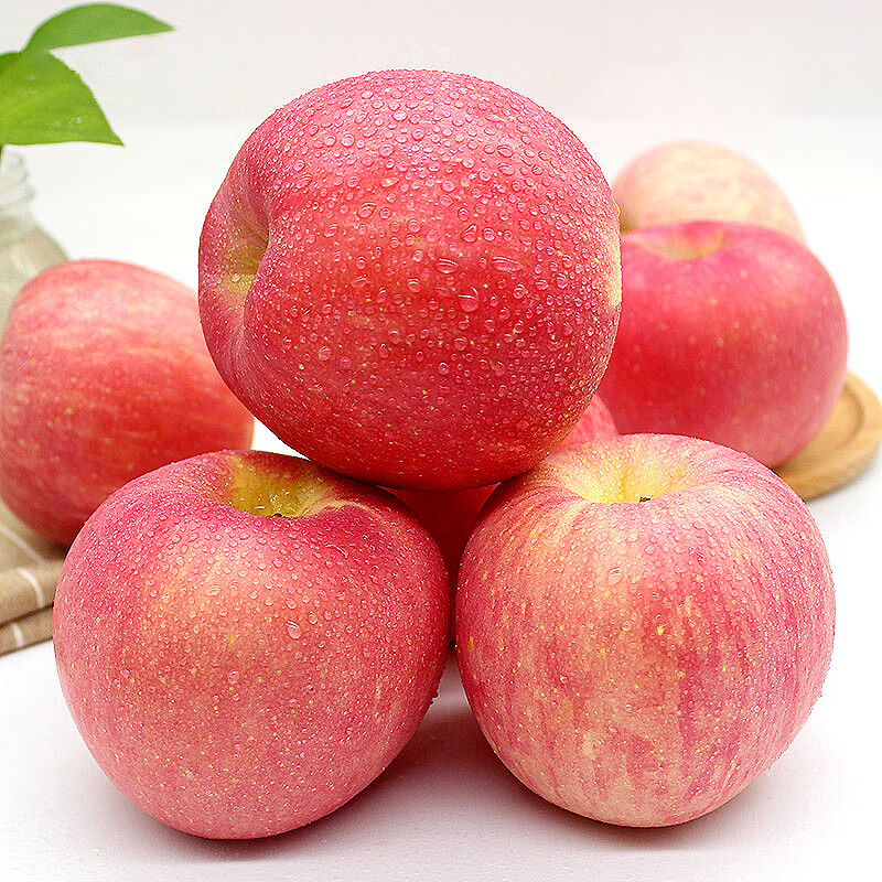 8日0点，限量3000件：京鲜生 山东烟台红富士苹果 净重4.5公斤 果径75mm+  28.9元