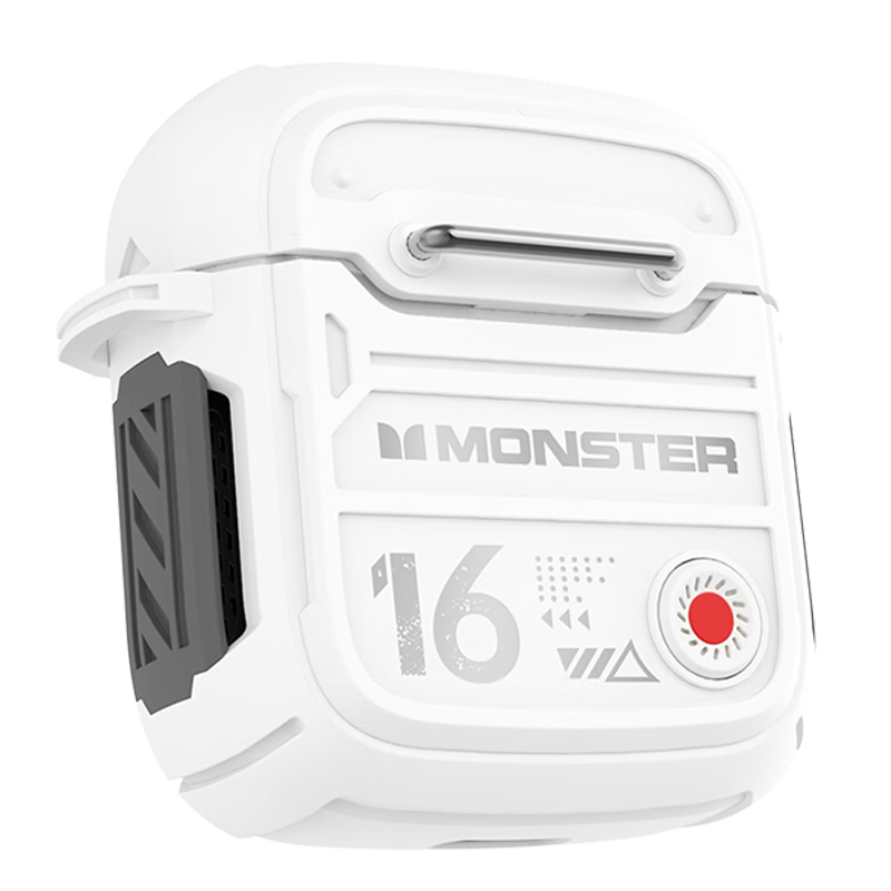 plus会员、魔声（Monster）【机甲风】XKT16半入耳式蓝牙耳机白色【机甲设计+新版蓝牙5.3】 58.8元