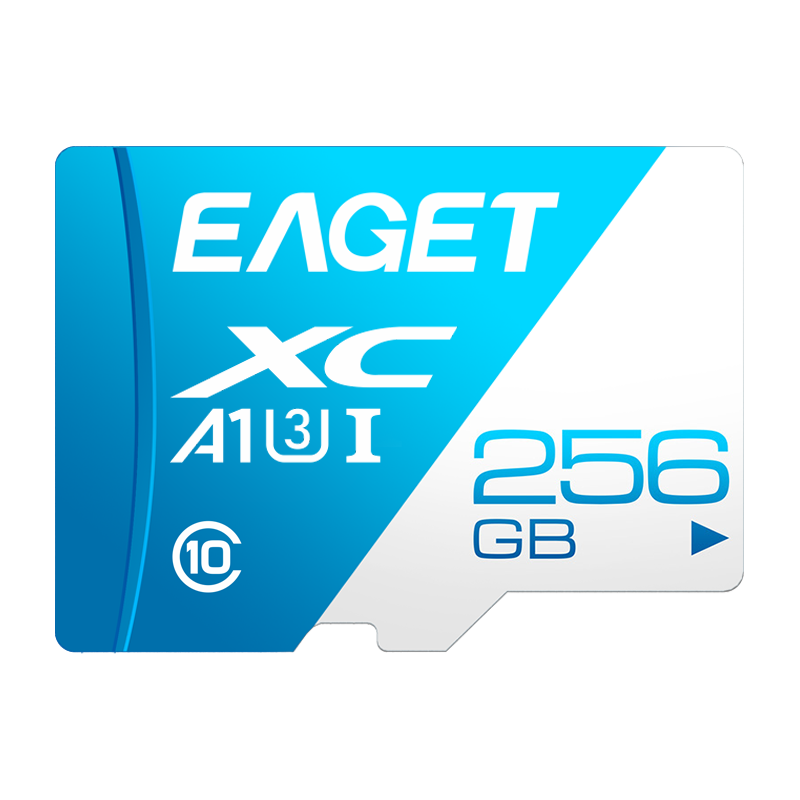 Plus会员、概率券：忆捷（EAGET）256GB TF 存储卡U3 C10 V30 4K 大容量视频行车记录仪/监控摄像内存卡 高速耐用 97.46元