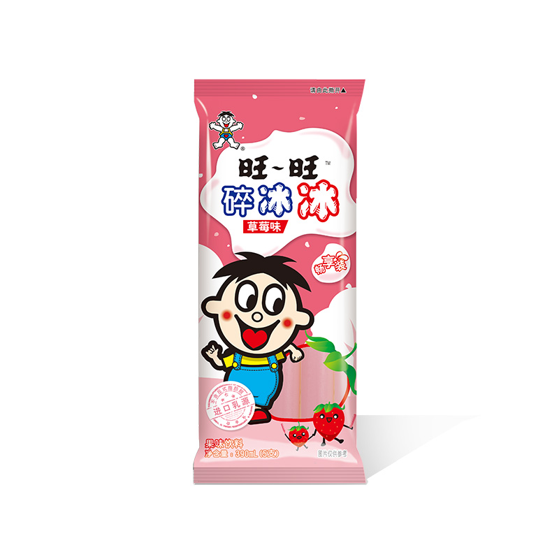 Want Want 旺旺 碎冰冰 草莓味 78ml*5 畅享装 雪糕冰淇淋 棒棒冰果味饮料 3.03元