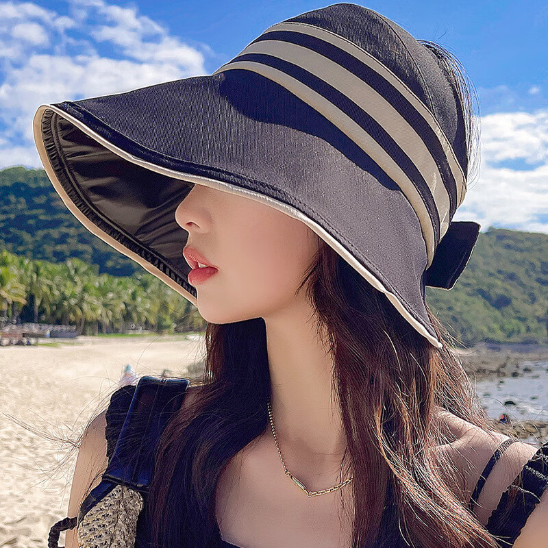 FOURDATRY 黑胶空顶遮阳帽 券后25.9元