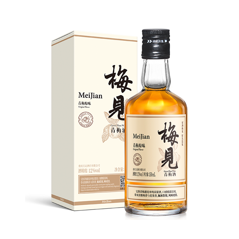 梅见 青梅酒 12度 150ml 单瓶装 9.8元