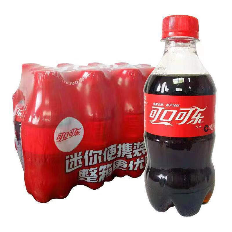 百亿补贴、PLUS会员：可口可乐（Coca-Cola）碳酸饮料 300ml*6瓶整箱 8.56元