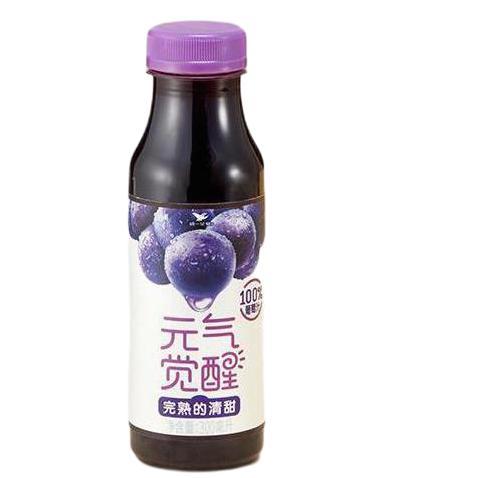 统一 元气觉醒 100% 葡萄汁 300ml 12瓶整箱 28.5元