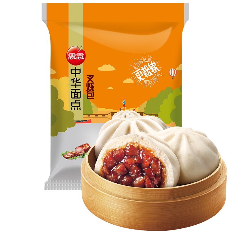 思念 中华面点 叉烧包 750g 13.06元（需买5件，需用券）