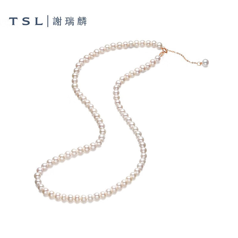 TSL 谢瑞麟 18K金淡水珍珠项链 BC560 656元（双重优惠）