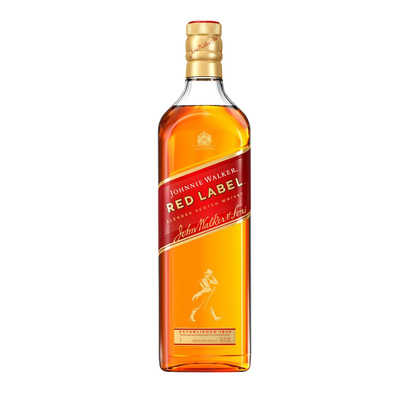 plus会员、京东百亿补贴:尊尼获加（JOHNNIE WALKER）红方红牌 调和型威士忌 1000ml 进口洋酒 86.13元包邮