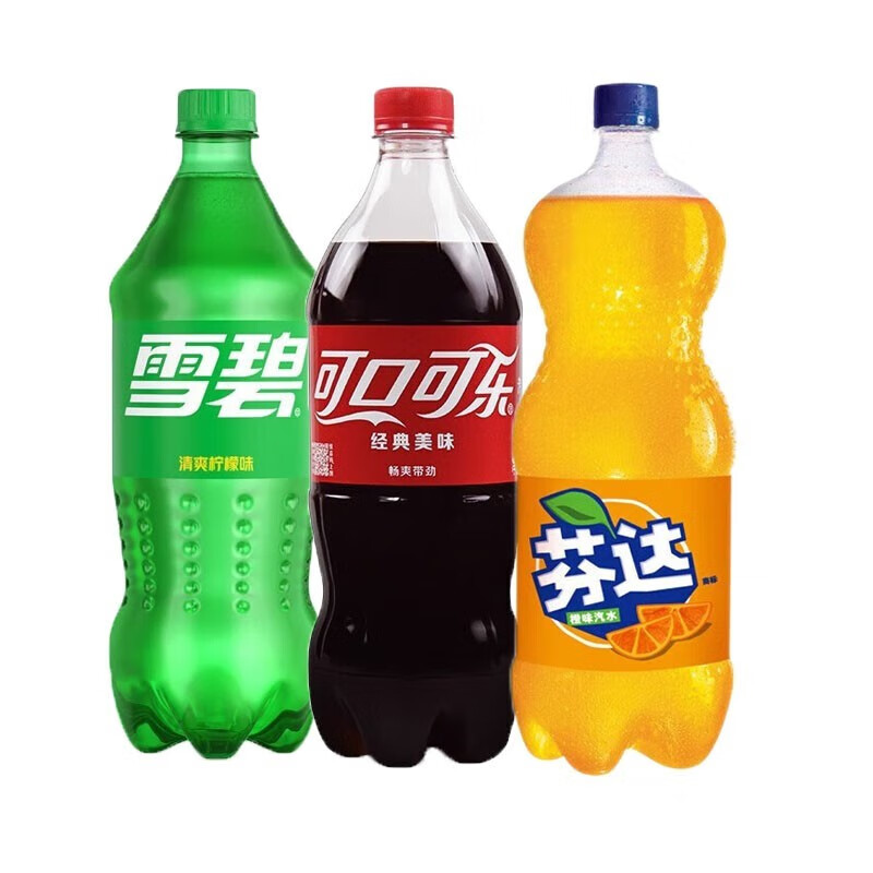 Coca-Cola 可口可乐 汽水碳酸饮料整箱装大瓶 混合装888mlx3瓶 券后8.9元