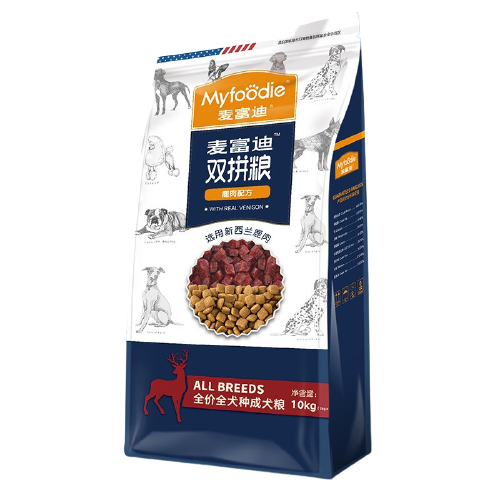 Myfoodie 麦富迪 鹿肉双拼全犬成犬狗粮 10kg 券后166元