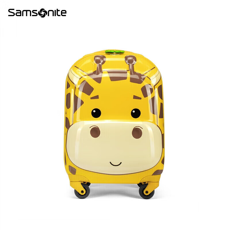 Samsonite 新秀丽 儿童行李箱旅行箱卡通动物造型拉杆箱时尚可爱拉杆箱U22 黄色长颈鹿 16英寸 443元