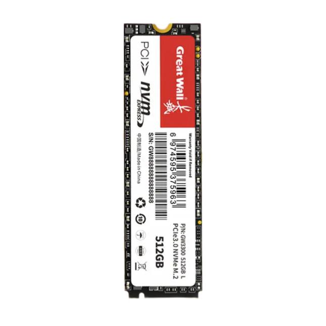 Great Wall 长城 GW3300 NVMe M.2固态硬盘 512GB（PCIe 3.0x4） 券后197.91元