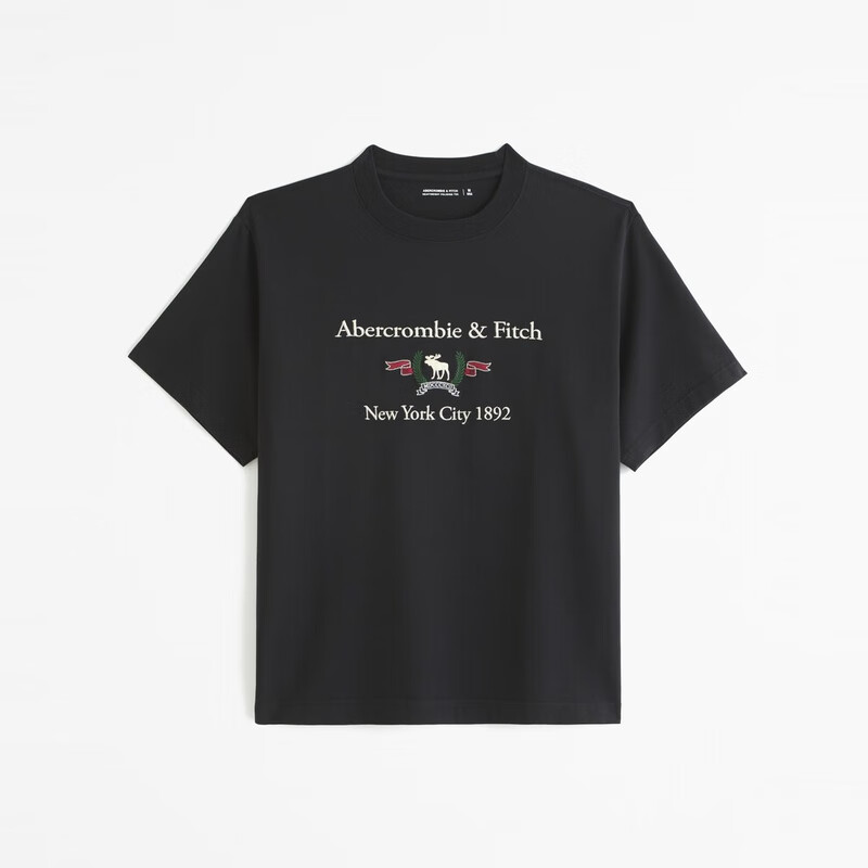 京东PLUS：Abercrombie & Fitch 小麋鹿舒适圆领T恤 KI123-4009 169.14元